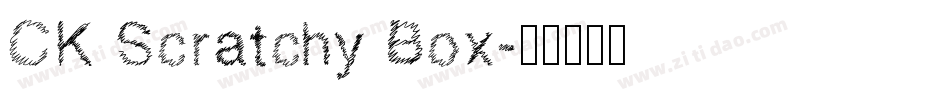 CK Scratchy Box字体转换
